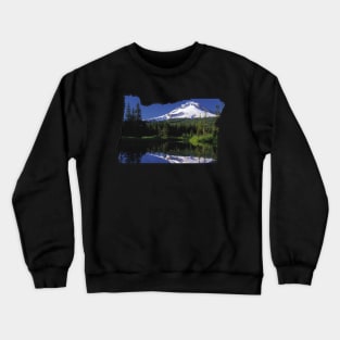 Oregon State Outline (Mount Hood) Crewneck Sweatshirt